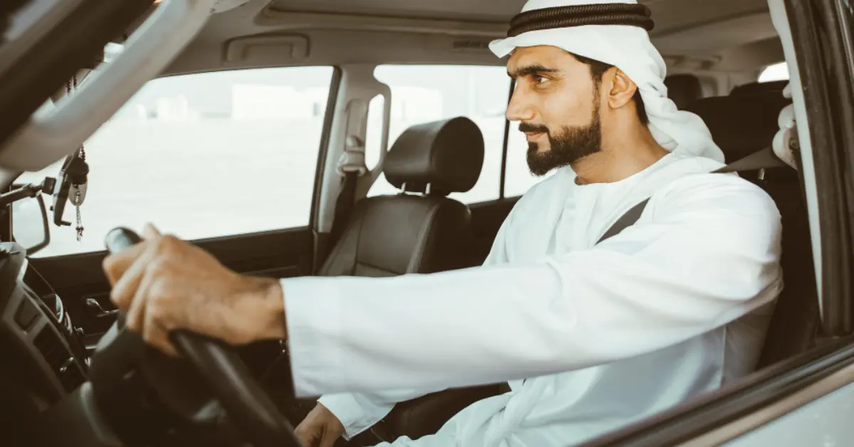 Driver in Saudi Arabia